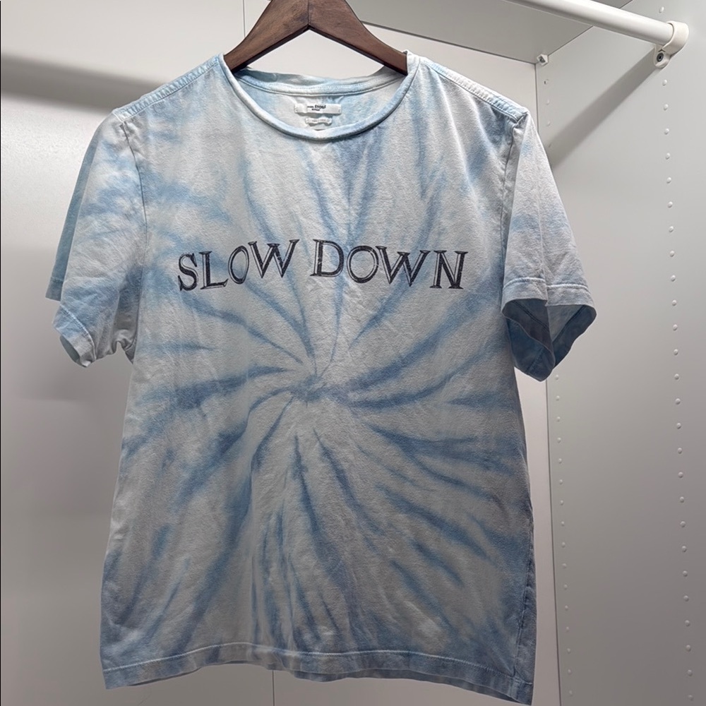 Étoile Isabel Marant Blue Tie-Dye 'Slow Down' T-Shirt